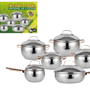 BATERIA DE 12PZ ACERO